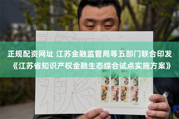 正规配资网址 江苏金融监管局等五部门联合印发 《江苏省知识产权金融生态综合试点实施方案》
